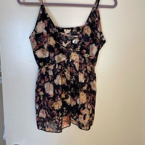 Floral Spaghetti Strap Top